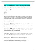 Aeromedical exam Questions and answers 