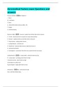 Aeromedical Factors exam Questions and  answers