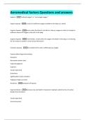 Aeromedical factors Questions and answers 