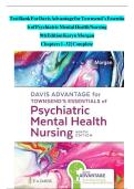 Test Bank for Davis Advantage for Townsend's Essentials of Psychiatric Mental Health Nursing&comma; 9th Edition by Karyn Morgan