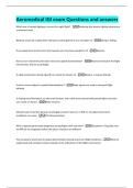 Aeromedical IGI exam Questions and answers 