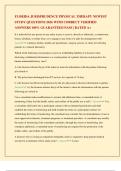 FLORIDA JURISPRUDENCE PHYSICAL THERAPY NEWEST STUDY QUESTIONS 2026 WITH CORRECT VERIFIED ANSWERS 100&percnt; GUARANTEED PASS &vert; RATED A&plus;