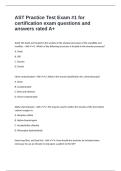 AST Practice Test Exam &num;1 for certification exam questions and answers rated A&plus;