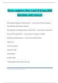 Power engineer class 4 part B Exam 2026 Questions and Answers