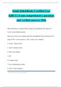 Intuit QuickBooks Certified User &lpar;QBCU&rpar; Exam comprehensive questions and verified answers 2026
