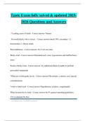 Tpatc Exam fully solved & updated 2025- 2026 Questions and Answers