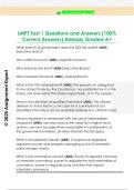 LMPT Test 1 Questions and Answers &lpar;100&percnt;