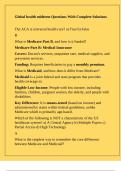 Global health midterm Questions With Complete Solutions