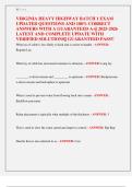 VIRGINIA HEAVY HIGHWAY BATCH 1 EXAM  UPDATED QUESTIONS AND 100&percnt; CORRECT  ANSWERS WITH A GUARANTEED A&plus;&vert;&vert; 2025-2026  LATEST AND COMPLETE UPDATE WITH  VERIFIED SOLUTIONS&vert;&vert; GUARANTEED PASS&excl;&excl;