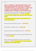 HEAVY HIGHWAY MIDTERM REVIEW EXAM  UPDATED QUESTIONS AND 100&percnt; CORRECT  ANSWERS WITH A GUARANTEED A&plus;&vert;&vert; 2025-2026  LATEST AND COMPLETE UPDATE WITH  VERIFIED SOLUTIONS&vert;&vert; GUARANTEED PASS&excl;&excl; 