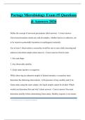 Portage Microbiology Exam &num;5 Questions & Answers 2026