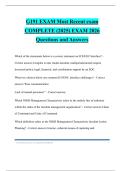G191 EXAM Most Recent exam COMPLETE &lpar;2025&rpar; EXAM 2026 Questions and Answers