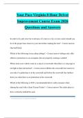 our Pace Virginia 8 Hour Driver Improvement Course Exam 2026 Questions and Answers