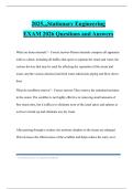 2025&comma;&comma;&comma;Stationary Engineering EXAM 2026 Questions and Answers