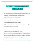 320 Exam 3 Practice Questions AND ANSWERS 2026