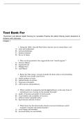 Complete Test Bank for Psychiatric and Mental Health Nursing for Canadian Practice &lpar;4th Edition&rpar; by Wendy Austin &ndash; Chapters 1&ndash;35  Questions & Answers with Rationales&rdquo; &lpar;2&rpar;