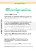 MDC2 final exam Questions and Answers  &lpar;100&percnt; Correct Answers&rpar; Already Graded  A&plus; 