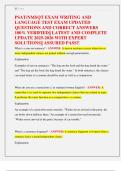 PSAT&sol;NMSQT EXAM WRITING AND  LANGUAGE TEST EXAM UPDATED  QUESTIONS AND CORRECT ANSWERS  100&percnt; VERIFIED&vert;&vert; LATEST AND COMPLETE  UPDATE 2025-2026 WITH EXPERT  SOLUTIONS&vert;&vert; ASSURED PASS&excl;&excl;