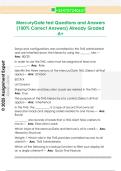 MercuryGate test Questions and Answers  &lpar;100&percnt; Correct Answers&rpar; Already Graded  A&plus;