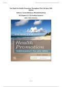 Test Bank – Health Promotion Throughout the Life Span (10th Edition) by Carole Edelman & Elizabeth Kudzma | Chapters 1–25 with Verified Answers