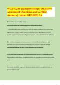 WGU D236 &ndash; Pathophysiology&colon; Objective Assessment &vert; Complete Questions and Verified Answers &lpar;Latest&comma; Graded A&plus;&rpar;