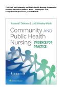 Test Bank for Community and Public Health Nursing&colon; Evidence for Practice 4th Edition DeMarco Walsh &vert; All Chapters 1-25 &vert; Complete Guide with Answers & Rationales