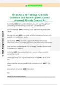MH EXAM 3 KEY THINGS TO KNOW  Questions and Answers &lpar;100&percnt; Correct  Answers&rpar; Already Graded A&plus;
