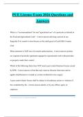 PUE License Exam 2026 Questions and Answers