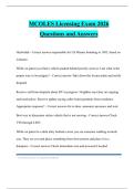 MCOLES Licensing Exam 2026 Questions and Answers