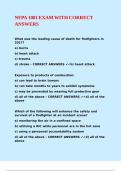NFPA 1081 EXAM WITH CORRECT ANSWERS