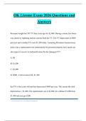 OK License Exam 2026 Questions and Answers