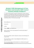 Module 5 HESI Management of Care  Questions and Answers &lpar;100&percnt; Correct  Answers&rpar; Already Graded A&plus;