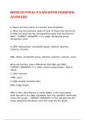 BIOD 101 FINAL EXAM WITH VERIFIED ANSWERS