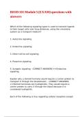 BIOD 101 Module 5 &lpar;EXAM&rpar; questions with answers