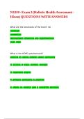 N3320 - Exam 3 &lpar;Holistic Health Assessment - Hixon&rpar; QUESTIONS WITH ANSWERS