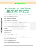 MSN611 &sol;MSN 611 FINAL EXAM 2025&sol;2026  BANK 2 VERSIONS QUESTIONS AND  ACCURATE ACTUAL EXAM Graded A&plus; 