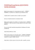 N3320 Final Exam Review QUESTIONS WITH ANSWERS&comma;
