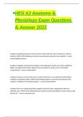 HESI A2 Anatomy