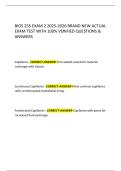 BIOS 255 EXAM 2 2025-2026 BRAND NEW ACTUAL EXAM TEST WITH 100&percnt; VERIFIED QUESTIONS & ANSWERS