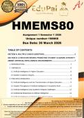 HMEMS80 Assignment 1 &lpar;COMPLETE ANSWERS&rpar; Semester 1 2026 &lpar;198068&rpar; - DUE 30 March 2026