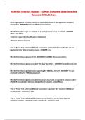 HSA4109 Practice Quizzes 1-5 With Complete Questions And Answers 100&percnt; Solved 
