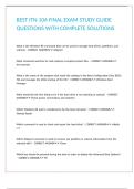 BEST ITN 106 FINAL EXAM STUDY GUIDE QUESTIONS WITH COMPLETE SOLUTIONS&period;