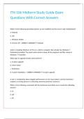 ITN 106 Midterm Study Guide Exam Questions With Correct Answers 