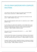 ITN 101 EXAM QUESTIONS WITH COMPLETE SOLUTIONS&period;