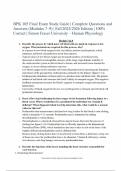 BPK 105 Final Exam Study Guide &vert; Complete Questions and Answers &lpar;Modules 7&ndash;9&rpar; &vert; Fall 2025&sol;2026 Edition &vert; 100&percnt; Correct &vert; Simon Fraser University &ndash; Human Physiology