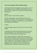 Torts Exam Questions With Complete Solutions