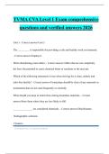 TVMA CVA Level 1 Exam comprehensive questions and verified answers 2026