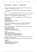 HSC EXAM -1 - QUIZ - 1 &ndash; 7 QUESTIONS