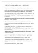 HSC FINAL EXAM QUESTIONS & ANSWERS