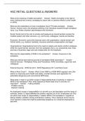 HSC RETAIL QUESTIONS & ANSWERS
